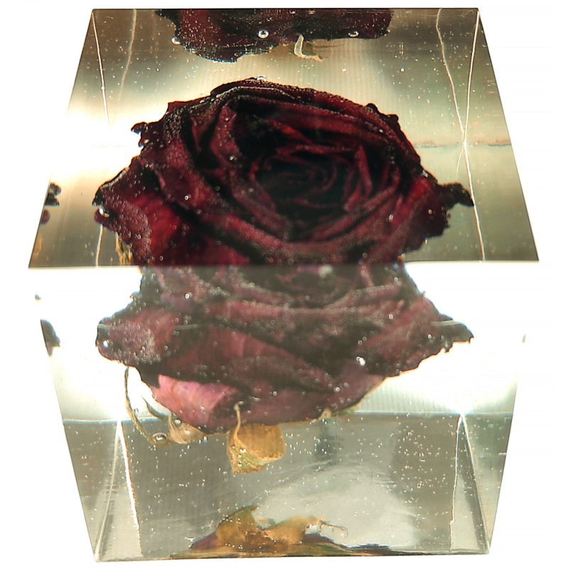 Dekorácia zo živých kvetov - červená ruža